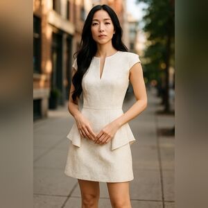 BCBG MAXAZRIA White Dress Size 4